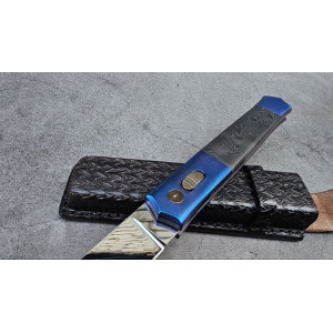 КОСМОС авторський складаний ніж ручної роботи GRYFON KNIVES, сталь CPM S125V, 65 HRC. Photo 2